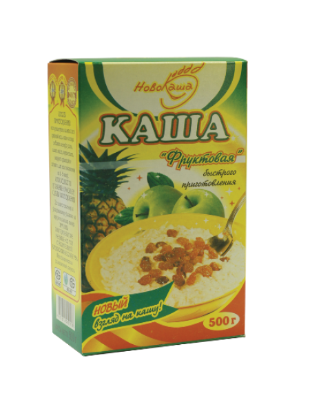 Каша Овсяная Фруктовая 500г Гомель*20 Каша Овсяная Фруктовая 500г Гомель*20